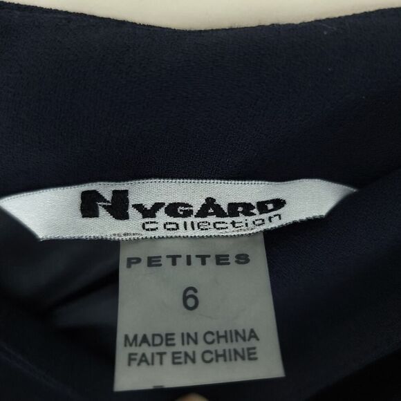 Peter Nygard 6P Navy Pencil Skirt Triacetate New - Picture 5 of 7